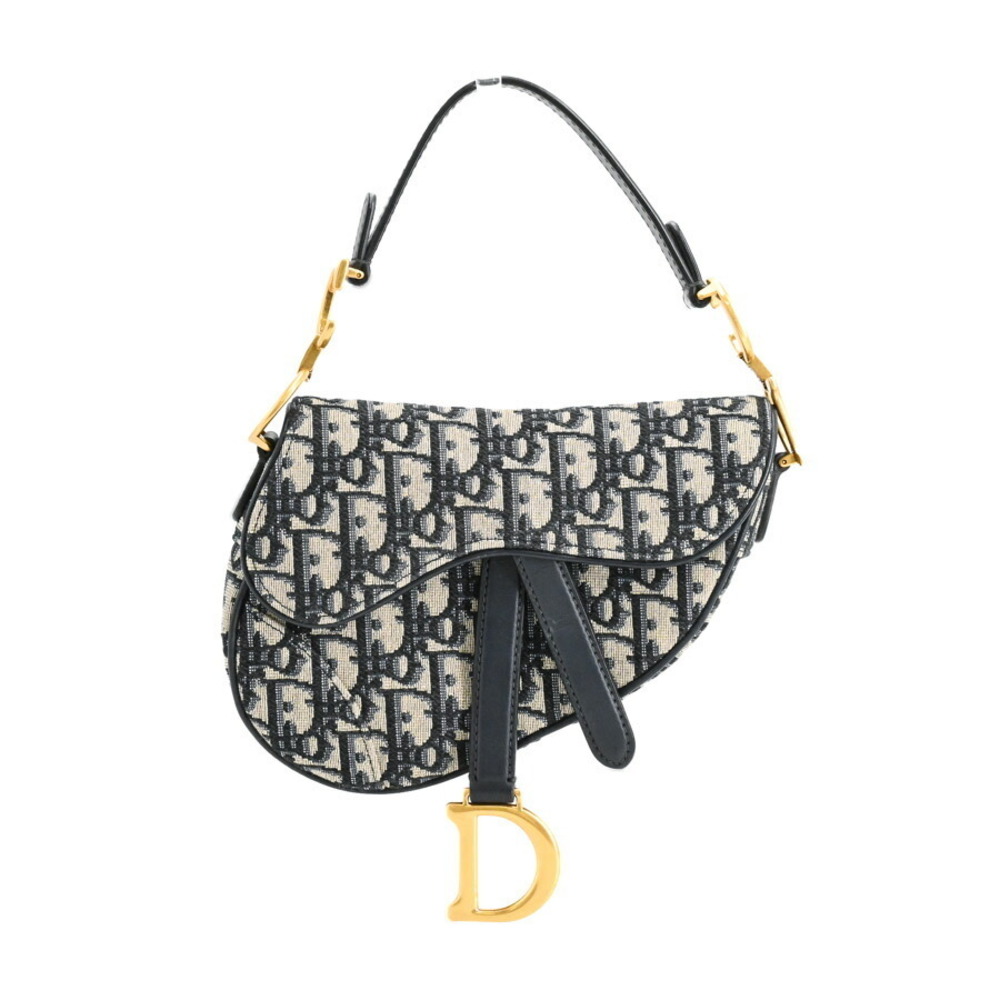 Dior Saddle Bag Handbag Navy Blue